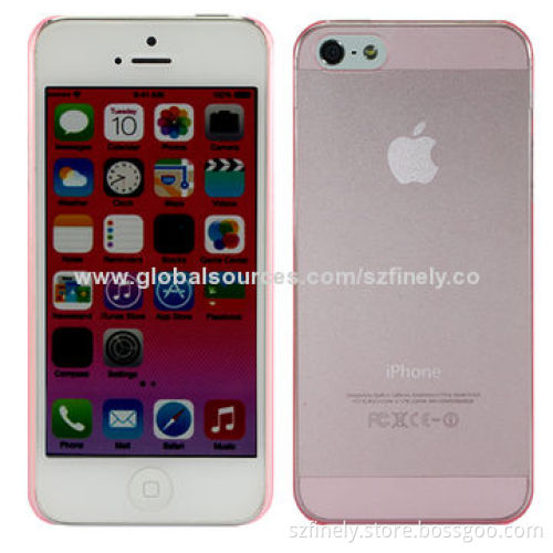 Ultra-thin PC Cases for iPhone 5/5S with 0.5mm Thickness, Various Colors Available